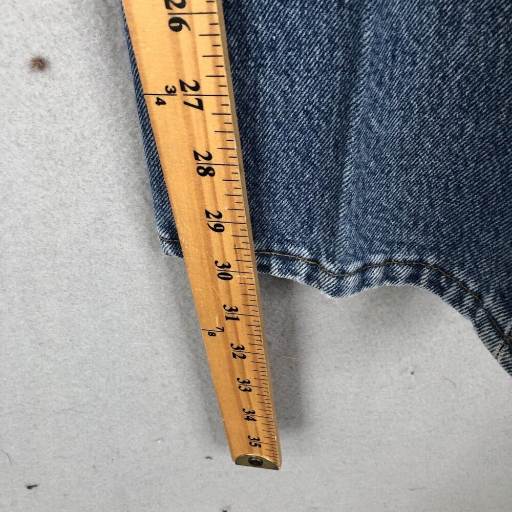VTG Levis 501 Jeans Men 34x30 Blue Light Wash Straight  Button Fly USA 90s Y2K - Picture 6 of 16